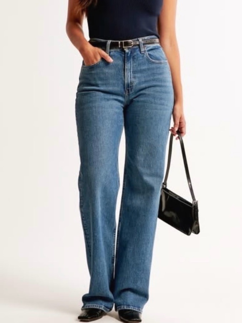 Abercrombie & Fitch Dark Blue 90’s relaxed Jean